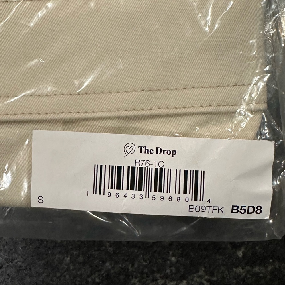 NWT The Drop x KarenBrit Chick Belted Cargo Pant Whisper White Small - Picture 8 of 8